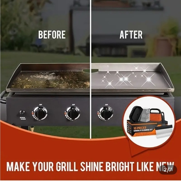 Griddle Cleaning Kit Weasroy- 10 Pieces for Blackstone, etc. - Picture 3 of 7